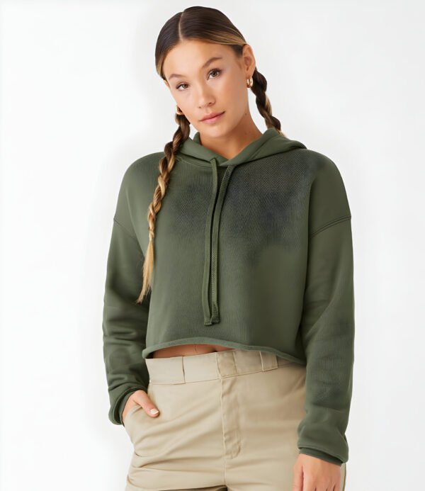 Ladies Cropped Hoodie - Image 2
