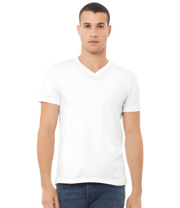 Men V Neck T-Shirt Bella+Canvas - Image 2
