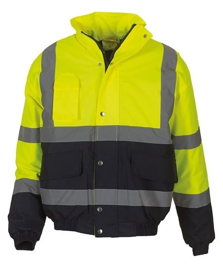 Hi-vis two-tone bomber jacket (HVP218) - Image 2