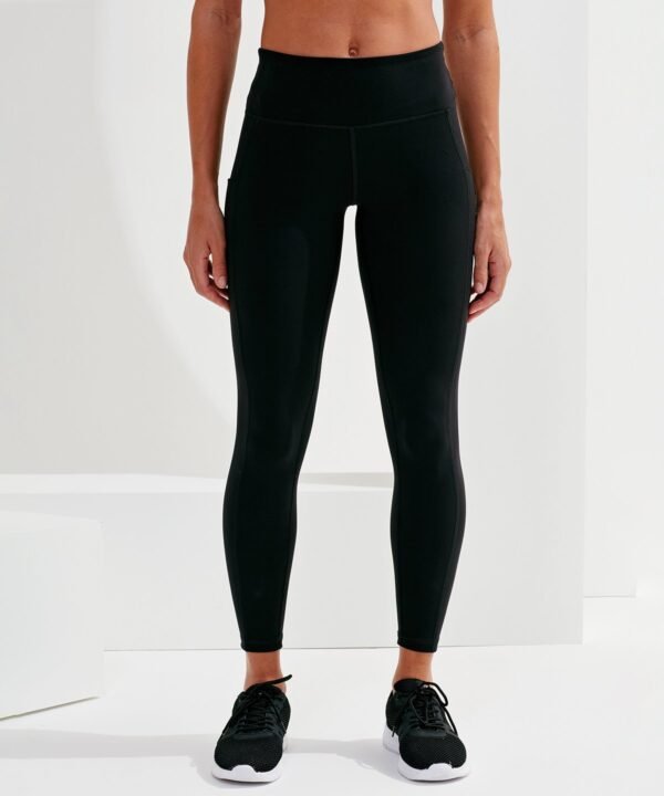Women's recycled performance full length leggings - Image 3